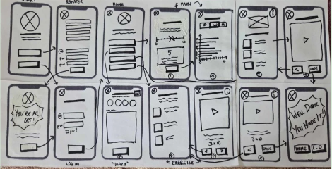 low-fi wireframes